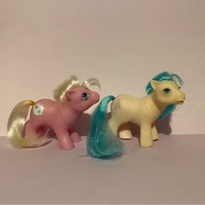 Vintage 1983 My Little Pony Baby Tiddly Winks and Halfnote